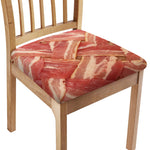 Weaving Bacon Print Chair Cushion Cover