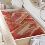 Weaving Bacon Print Changing Pad Cover