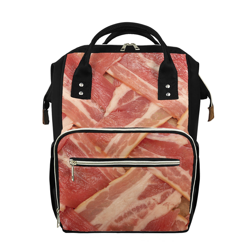 Weaving Bacon Print Diaper Bag