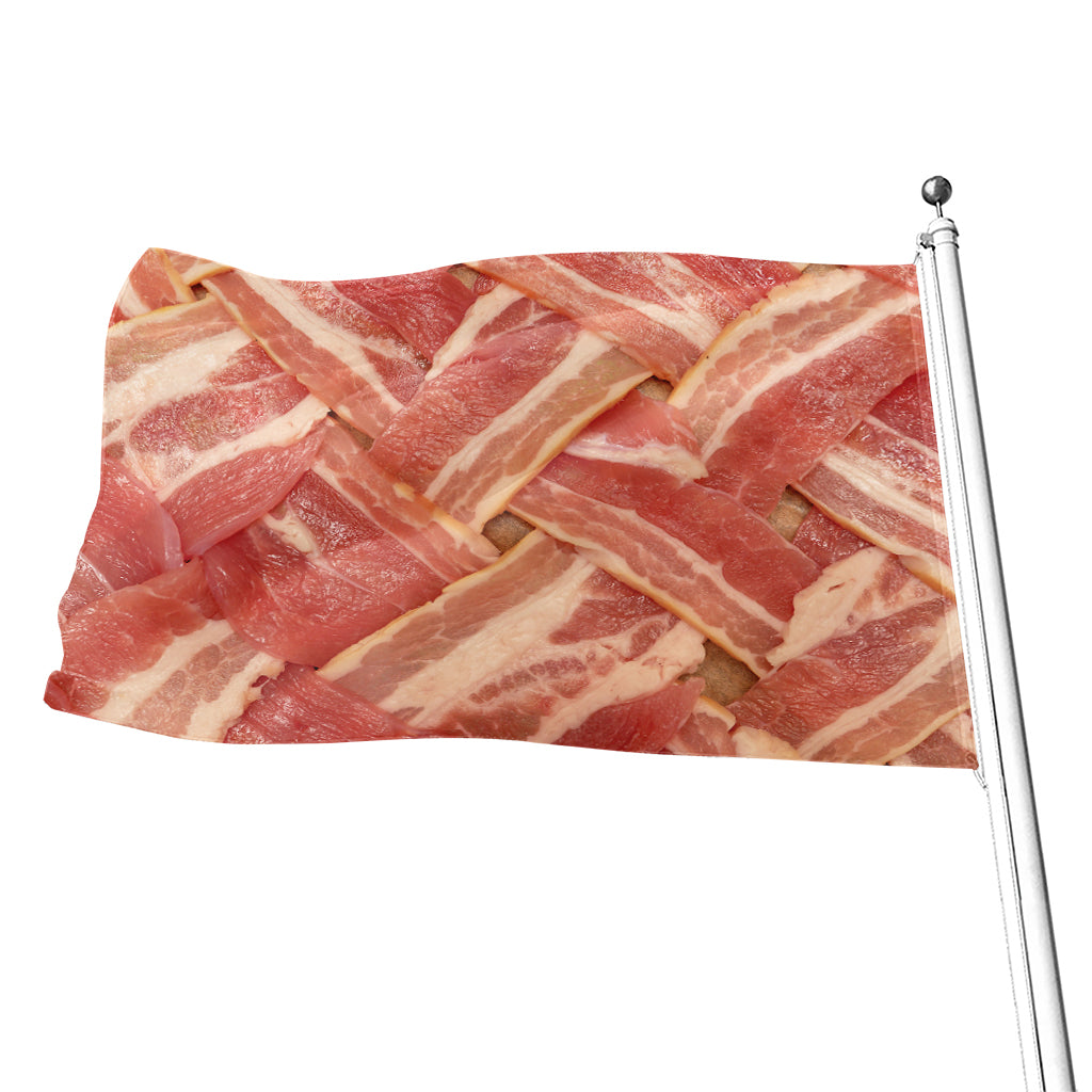 Weaving Bacon Print Flag