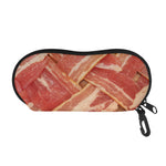 Weaving Bacon Print Glasses Case