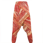 Weaving Bacon Print Hammer Pants