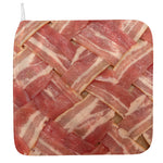 Weaving Bacon Print Hand Towel