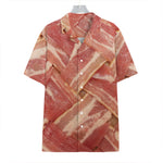 Weaving Bacon Print Hawaiian Shirt