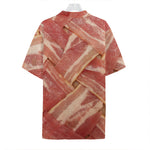 Weaving Bacon Print Hawaiian Shirt