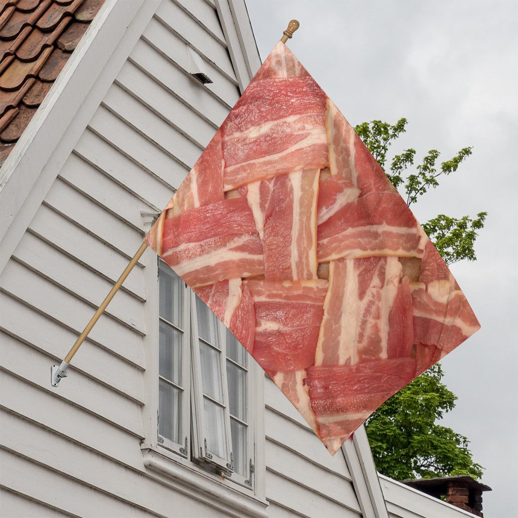 Weaving Bacon Print House Flag