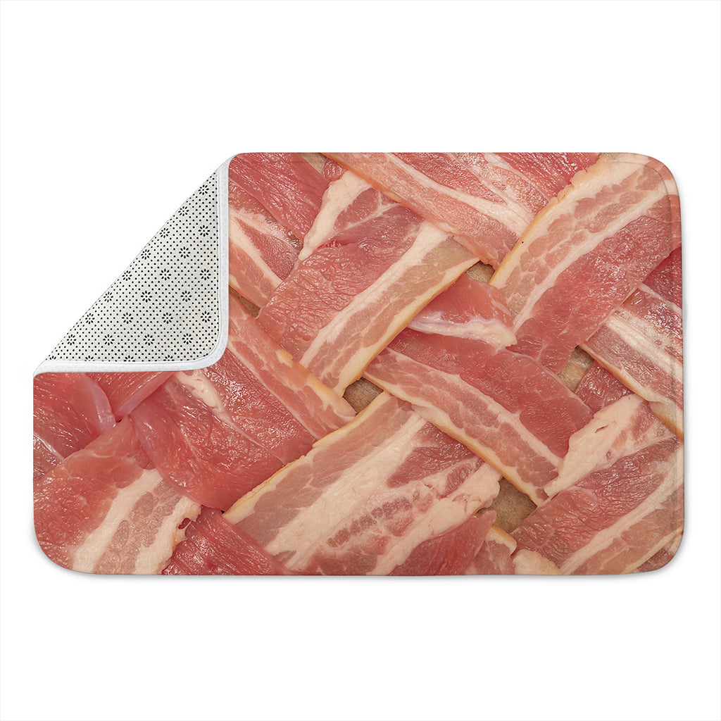 Weaving Bacon Print Indoor Door Mat