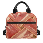 Weaving Bacon Print Insulated Lunch Bag