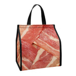 Weaving Bacon Print Insulated Lunch Tote