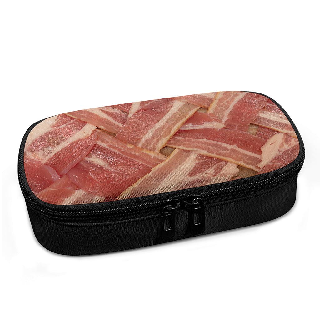 Weaving Bacon Print Insulin Cooler Travel Case