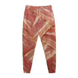 Weaving Bacon Print Jogger Pants