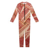 Weaving Bacon Print Jumpsuit