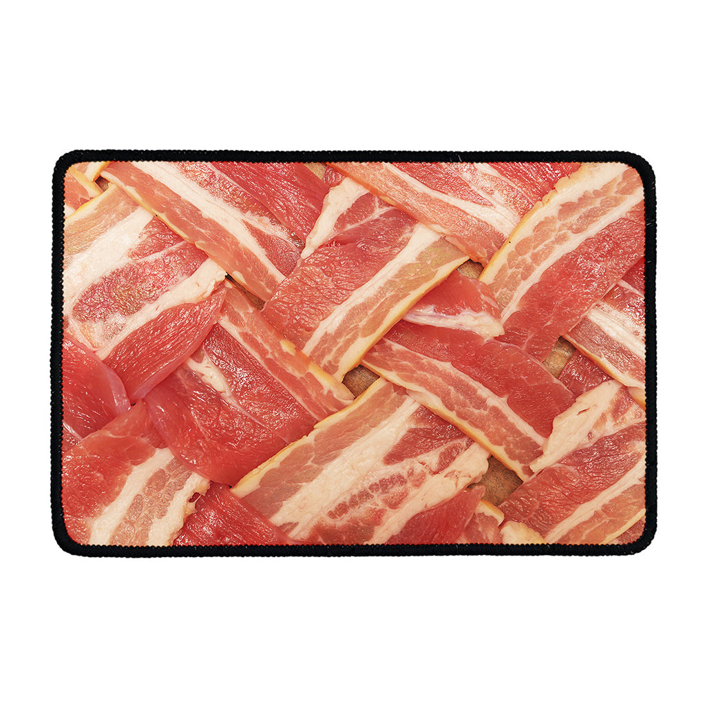 Weaving Bacon Print Kitchen Mat