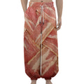 Weaving Bacon Print Lantern Pants