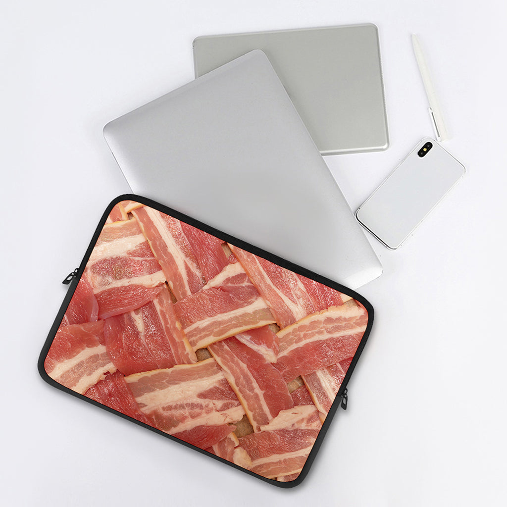 Weaving Bacon Print Laptop Sleeve