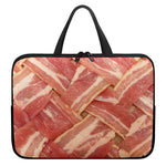 Weaving Bacon Print Laptop Sleeve With Handle