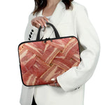 Weaving Bacon Print Laptop Sleeve With Handle