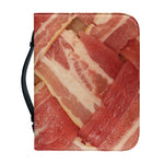 Weaving Bacon Print Leather Bible Cover