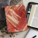 Weaving Bacon Print Leather Bible Cover