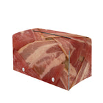 Weaving Bacon Print Leather Tissue Box Cover