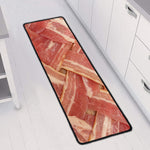 Weaving Bacon Print Long Kitchen Mat
