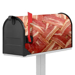 Weaving Bacon Print Mailbox Cover