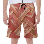 Weaving Bacon Print Men's Beach Shorts