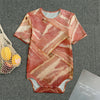 Weaving Bacon Print Men's Bodysuit