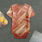 Weaving Bacon Print Men's Bodysuit