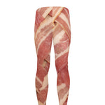 Weaving Bacon Print Men's leggings