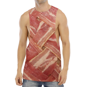 Weaving Bacon Print Men's Muscle Tank Top