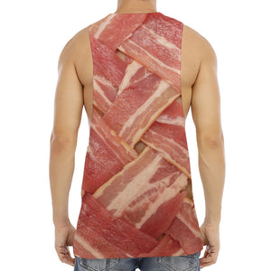 Weaving Bacon Print Men's Muscle Tank Top