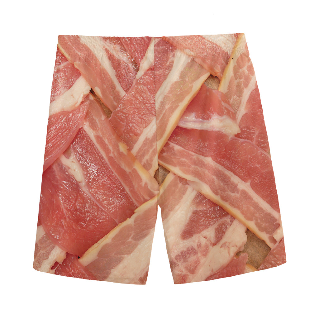 Weaving Bacon Print Men's Sports Shorts