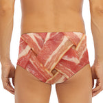 Weaving Bacon Print Men's Triangle Swim Briefs