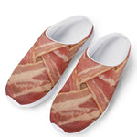 Weaving Bacon Print Mesh Casual Shoes