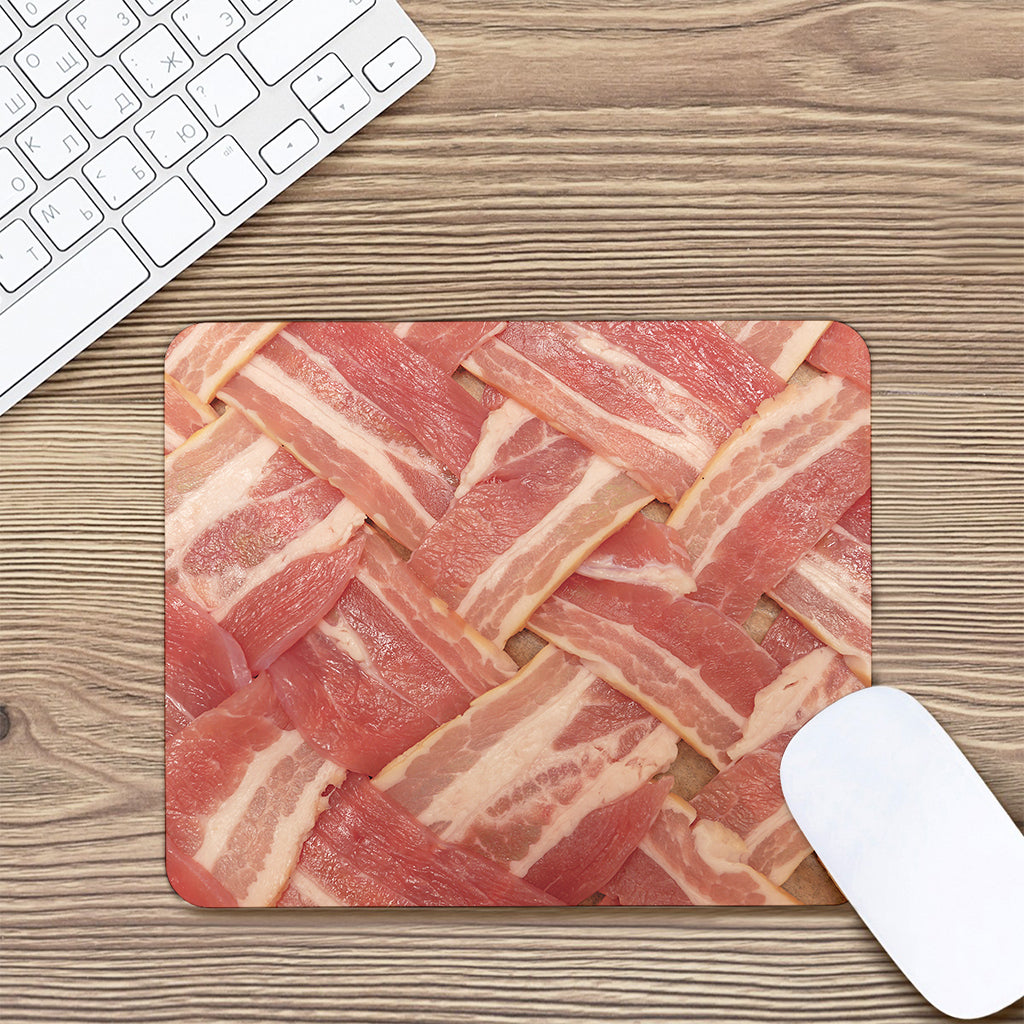 Weaving Bacon Print Mouse Pad