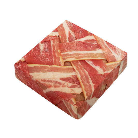 Weaving Bacon Print Outdoor Seat Cushion Cover