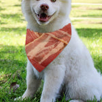 Weaving Bacon Print Over The Collar Dog Bandana