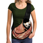 Weaving Bacon Print Pet Sling Carrier