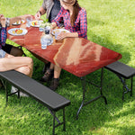 Weaving Bacon Print Picnic Table Cover