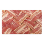 Weaving Bacon Print Polyester Doormat