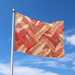 Weaving Bacon Print Polyester Flag