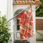Weaving Bacon Print Polyester Flag