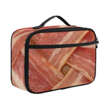 Weaving Bacon Print Portable Lunch Bag
