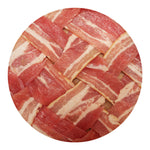 Weaving Bacon Print Round Blanket