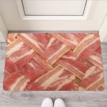 Weaving Bacon Print Rubber Doormat