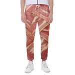 Weaving Bacon Print Scuba Joggers