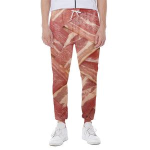 Weaving Bacon Print Scuba Joggers