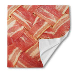 Weaving Bacon Print Silk Bandana