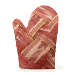 Weaving Bacon Print Single Oven Mitt